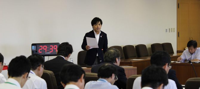 平成29年度決算特別委員会局別審査にて質疑しました