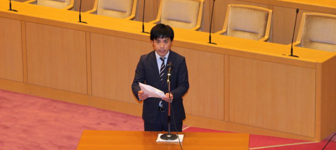 平成30年度予算特別委員会意見表明を行いました